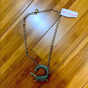 Alligator 🐊 Betsy Johnson gold necklace